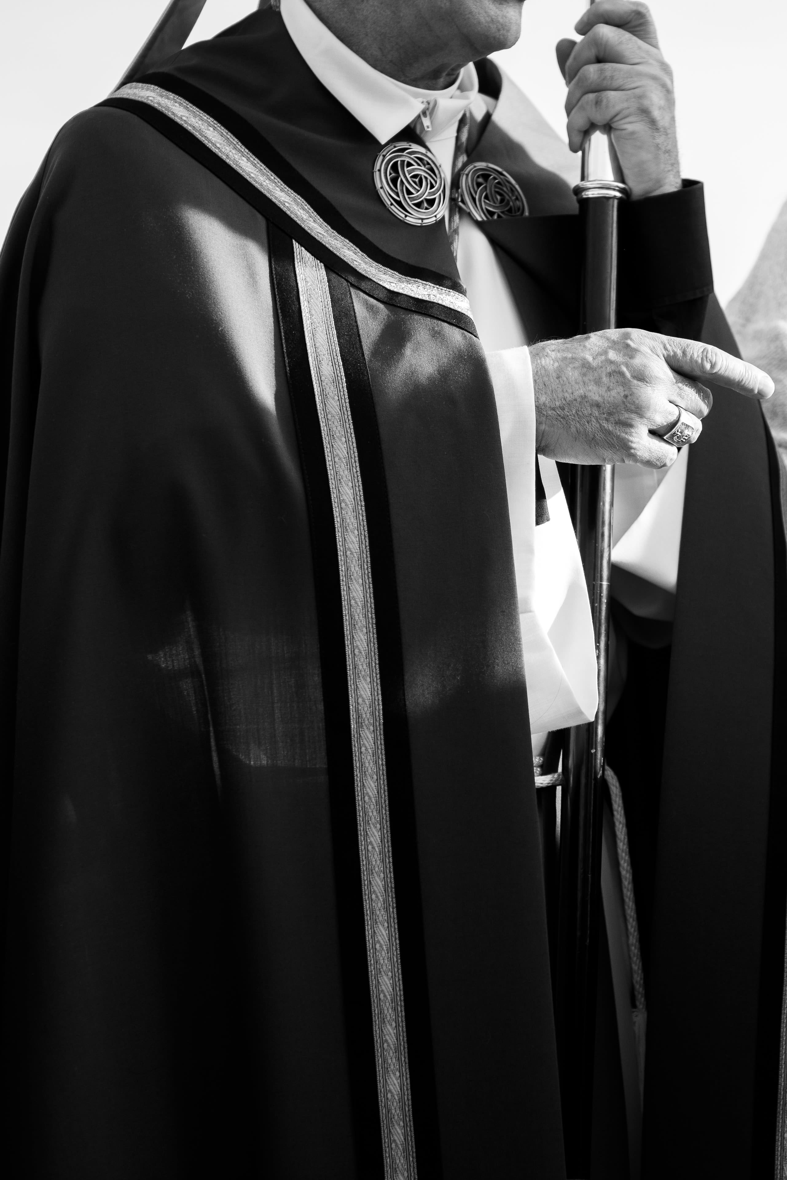 person in black and white long sleeve shirt